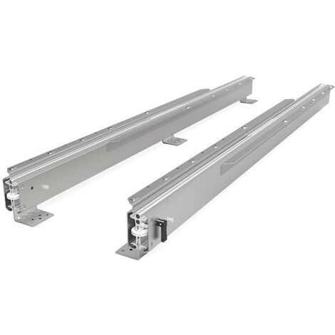 guia extensible kombi 77 h93 1200 bidi freno  4 tableros x 500mm. carga 115 kgs. 3 patas