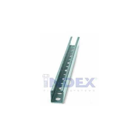 GUIA PERFORADA GALVANIZADA 27X18X1.25 MM 2 M