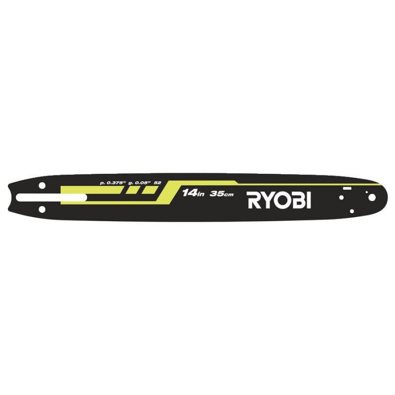 

Ryobi - Guía de 35 cm (3/8' - 1.3 mm) para motosierras térmica - RAC245