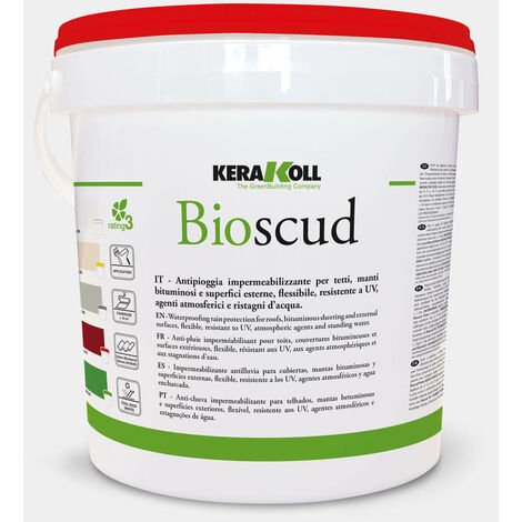 Guiana impermeabilizzante per tetti piani e falde BIOSCUD Grigio Kerakoll