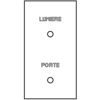 Guichet lumineux "Porte" + "Lumière" - acier brossé Art d'Arnould 67193