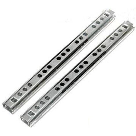 GUIDA A SFERA PER CASSETTI 17X406MM PORTATA KG 10  ZINCATA