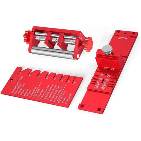 Guida di affilatura migliorata per scalpelli e pialle, kit di affilatura scalpelli, dispositivo di affilatura scalpelli in lega di alluminio, guida di affilatura, attacco angolare da 10 a 45