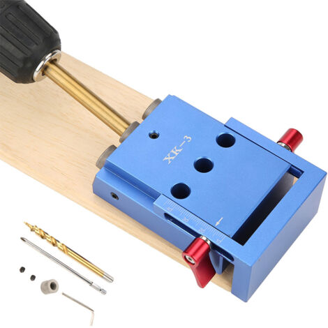 Guida di foratura obliqua per lavorazione del legno con foro tascabile, strumento di localizzazione per posizionatore