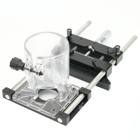 Guida di taglio professionale in lega di alluminio, finitura versatile con scala di incisione ad alta precisione, compatibile con frese 65 mm