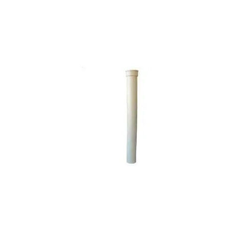 Guida in ghisa, dritta, diametro 100mm, lunghezza 1m, beige