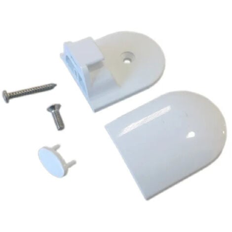 Guida in PVC bianco per schermi da bagno Joll