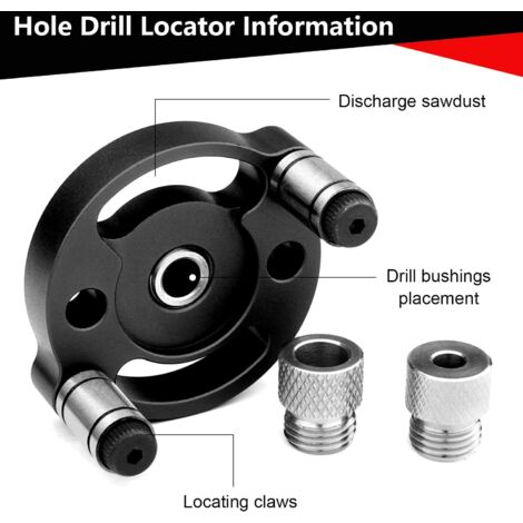 Guida per trapano, porta boccole da 3/4/5/6/7/8/9/10 mm, maschera di foratura, localizzatore di punzoni per lavorazione del legno, utensile per falegnameria, per guida per trapano per lavori verticali