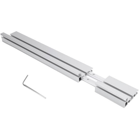 Guida/sagomatrice in lega di alluminio con estensione telescopica da 50 a 86 cm, per la lavorazione del legno.