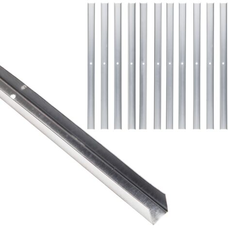 Guida u standard 2 m acciaio zincato sp 0,6 mm fissaggio cartongesso 12 pezzi misure 40 x 100 x 40 mm - confezione 1