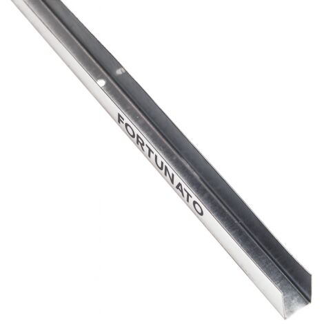 Guida u standard 2 m profilo preforato sp 0,6 mm fissaggio cartongesso 1 pezzo misure 40 x 75 x 40 mm - confezione 1