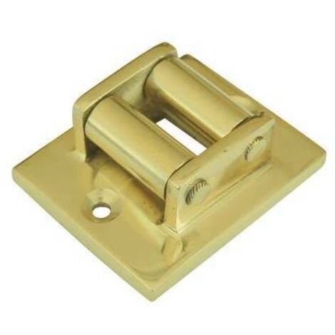 GUIDACINGHIA A RULLI FORI VERTICALI COTTALI - OTTONE LUCIDO MM 45X60 - 1 pezzo