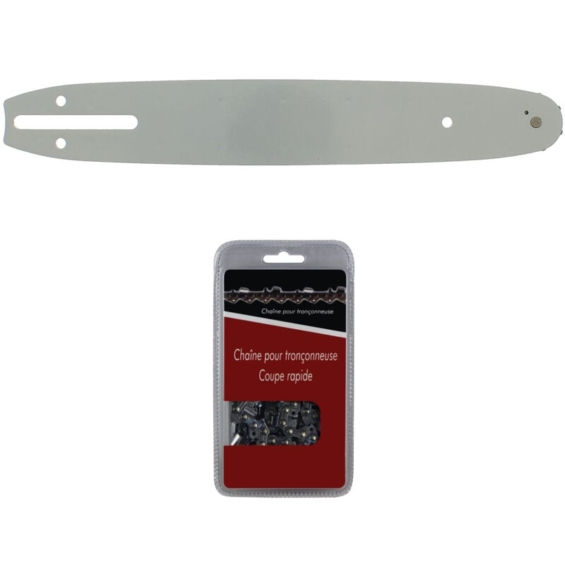 Guide 30 cm (12 pouces) + chaîne 45 maillons - Compatible tronçonneuses husqvarna
