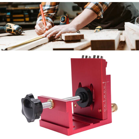 Guide à 3 Fonctions pour Assemblage Bois Aluminium, Kit 25 Accessoires Pocket Hole Jig, Système de Drill Guide Dowel et Locateur pour Angles, Set Portable de Guides de Joint