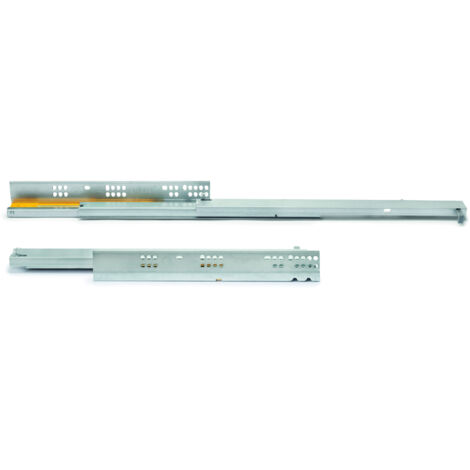 Guide a Scomparsa Silver per Cassetti ad Estrazione Totale P250 Zincato Bianco Acciaio Emuca