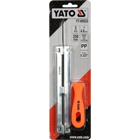 GUIDE AVEC LIME POUR AFFÛTAGE DE CHAÎNES 4,8 MM - YT-85032