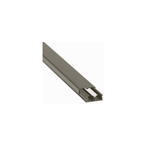 Guide-câbles marron 32x12,5mm grande capacité 2 compartiments longueur 2,1m LEGRAND 030078