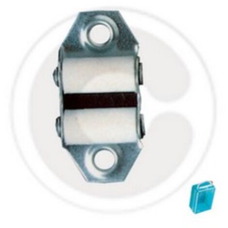 guide-ceinture guide-ceinture vertical en fer nickelA  avec rouleaux en pvc