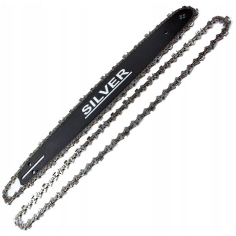 GUIDE-CHAÎNE ARGENTÉ + 2 CHAÎNES 15" 325 64 MAILLONS POUR HUSQVARNA