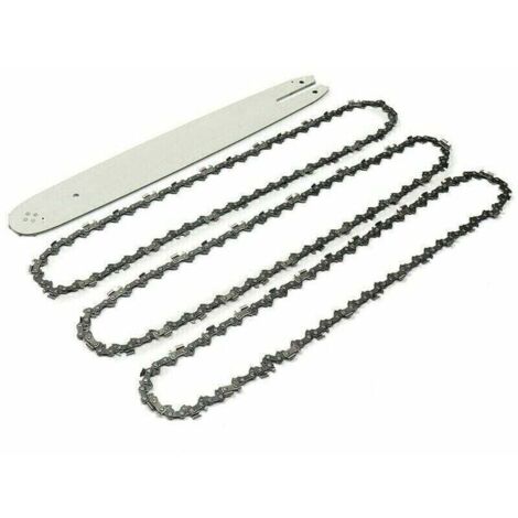 Guide Chaîne Tronçonneuse 16 Pouces avec 3 Chaînes Pas 56 Compatible MS170 MS180 MS192 MS200 MS210 MS211 009