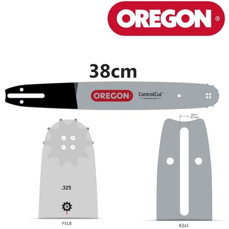 Guide chaine tronçonneuse 38 cm 325 058 64 dents