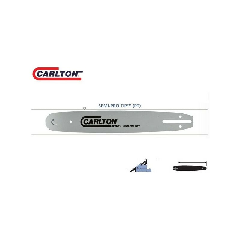 Guide chaîne tronçonneuse Carlton 3/8LP 050 - 12-10-N144-PT-1 40 cm