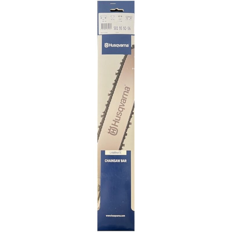 Guide chaîne Husqvarna guide chaîne 40 cm 38'' mini 56 TG 1 3 mm 501 95 92 56 adaptable sur 321 EL / 135 / 240 / 240 e series / T540 XP / T540 XP II / 236 / T435