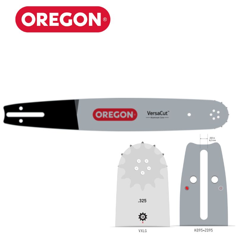 Oregon - Guide chaîne tronçonneuse 325 058 VXLGK095 50cm