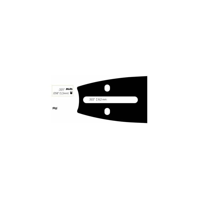 Guide Chaine Tronçonneuse Shindaiwa / Sdk / Iseki 45cm .325 .058 (1,5mm).