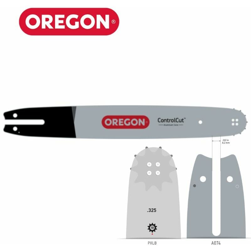 Oregon - Guide chaîne tronçonneuse Stihl 325 063 ControlCut PXLBA074 45cm