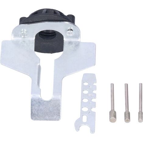 Guide d'affûtage de tronçonneuse, adaptateur de perceuse, lime de lame, Kit d'outils rotatifs