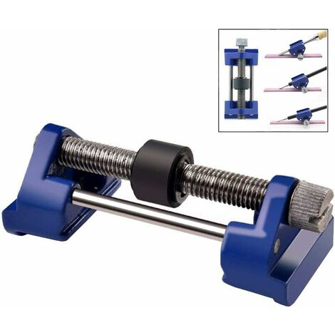 Guide D'affûtage en Acier Inoxydable Côté de Serrage Fixe Angle Outil, , Blue