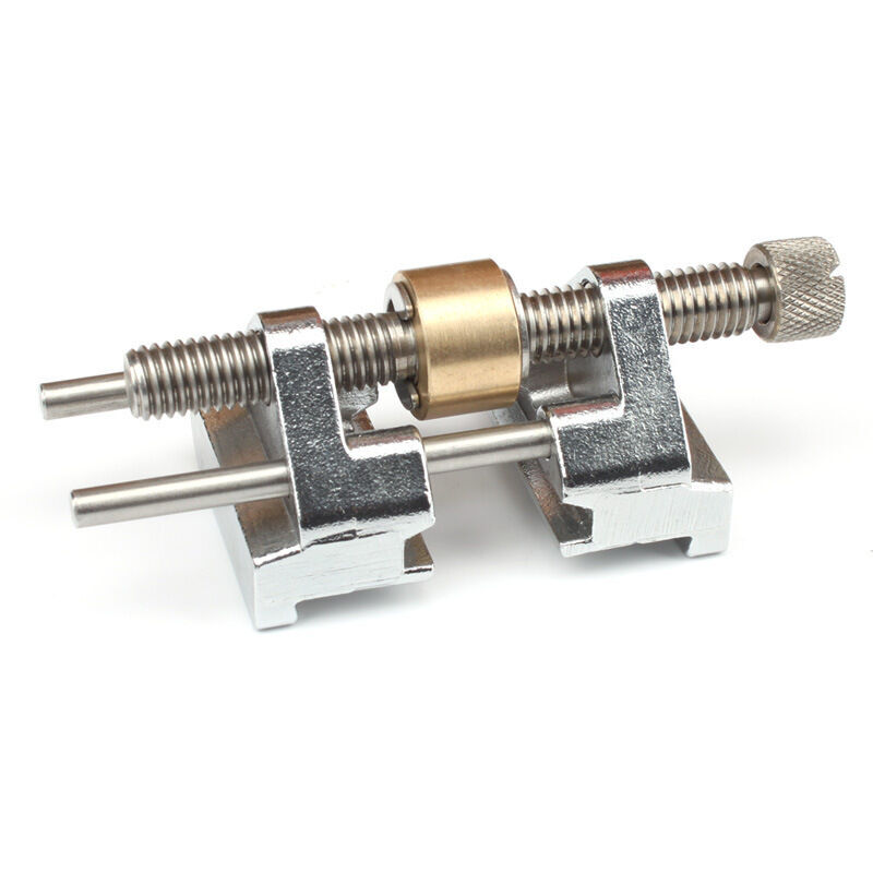 Start - Guide d'affûtage - En acier inoxydable - Serrage sur le côté - Angle fixe - Avec rouleau en laiton pour ciseaux à bois, lame de rabot, burin