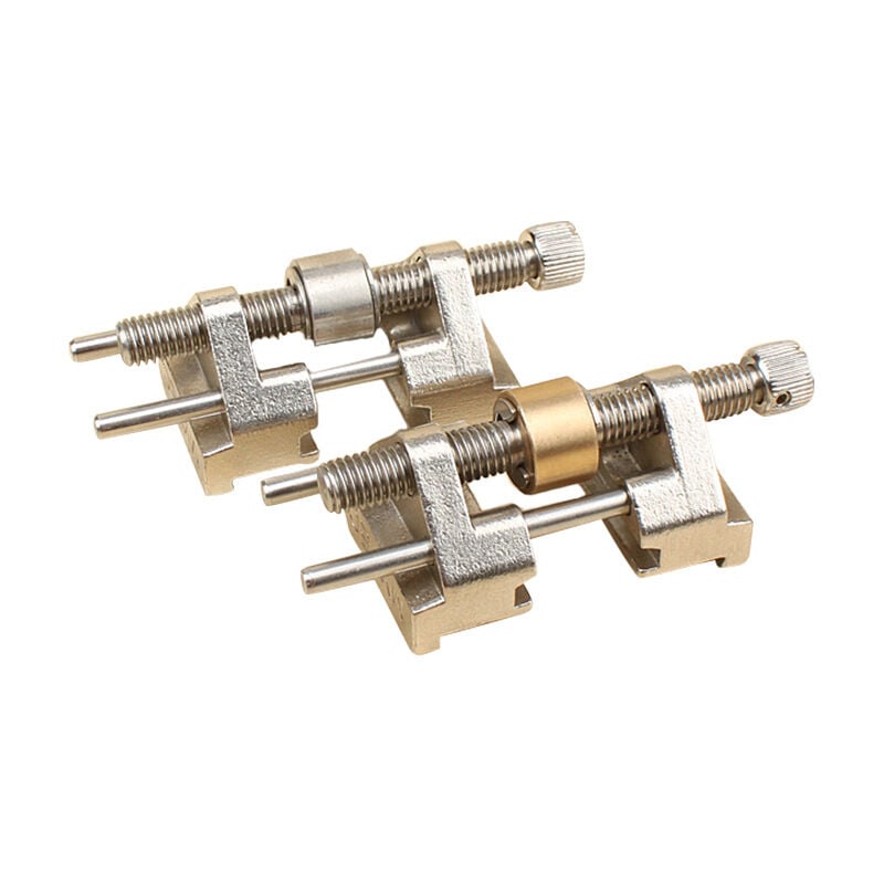 Choyclit - Guide d'affûtage - En acier inoxydable - Serrage sur le côté - Angle fixe - Avec rouleau en laiton pour ciseaux à bois, lame de