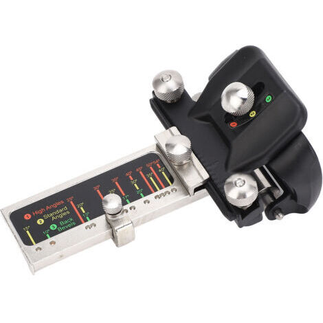 Guide de aiguisage à angle fixe : étau de meulage précis réglable avec plaque graduée, adapté aux ciseaux et aux rabots