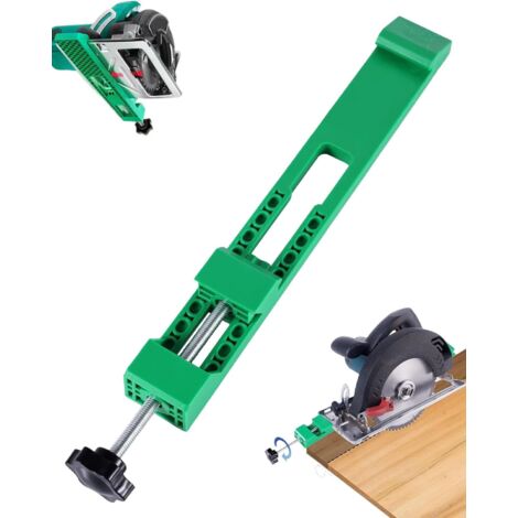 Guide De Base De Coupe Réglable,Pince De Positionnement ,Rail De Base Pour Machine À Découper,Rail De Guidage Positionnement Rapide,For Precision Cutting,Woodworking Tools,vert