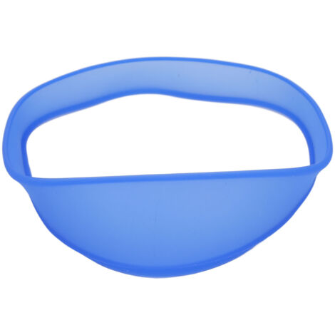 Guide de coupe de cheveux lavable en silicone, modèle de coupe pour nuque, améliore l'efficacité, usage domestique, bleu.