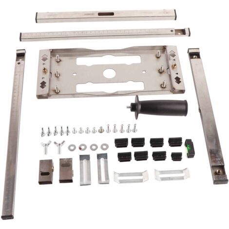 Guide de coupe en acier pour scie portable, planche de positionnement multifonction pour sciage précis et modification du bois.