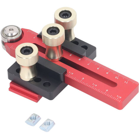 Guide de coupe réglable en alliage d'aluminium pour scie à ruban, jig de sciage portable et précis pour le travail du bois.