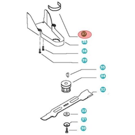 GUIDE DE COURROIE 501189002 ORIGINAL HUSQVARNA