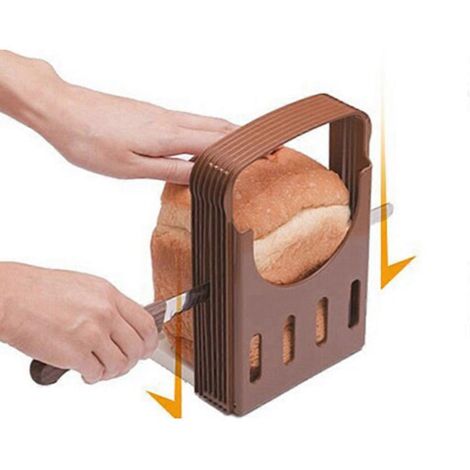 Guide de Découpe Réglable pour Pain, Tranches Épaisses Amovibles, Idée Cadeau Pratique