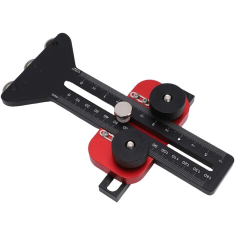 Guide de gabarit de scie à table fine, 3 poulies pour fente en U de 3/8x3/4 pouces, outil de travail du bois 1/4x3/8 pouces