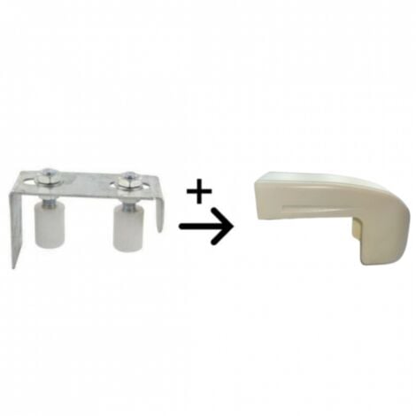 Guide de haut de portail + cache blanc