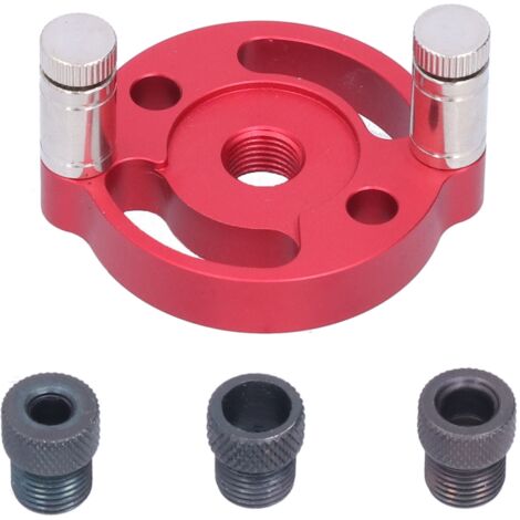 Guide de perçage auto-centrant en alliage d'aluminium pour assemblage de bois