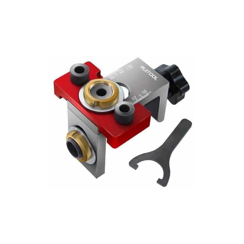 Guide de Perçage du Bois - Positionneur de Gabarit 3 en 1 pour Ouverture de Trou