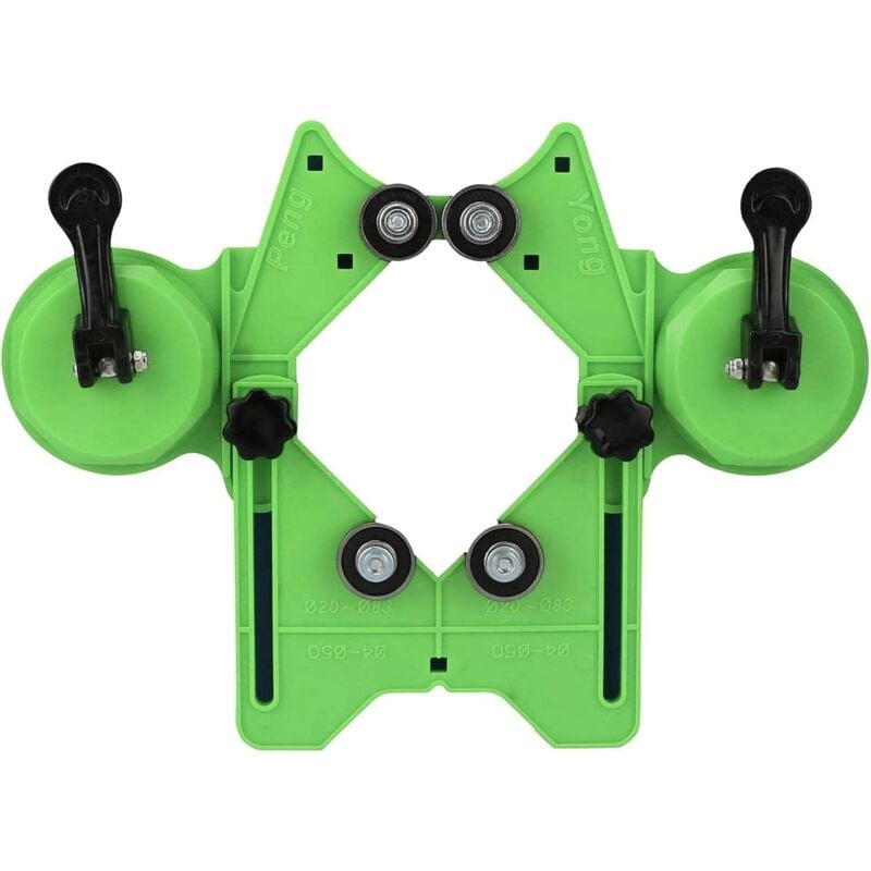 Guide de perçage Localisateur de trou - 4-83 mm Foret Scie cloche Guide Gabarit Multifonction Outil de positionnement de trou réglable Scie cloche en