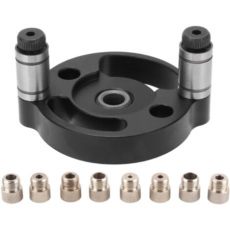 Guide de Perçage Précise en Alliage d'Aluminium pour Assemblage Bois - Kit Outil de Poinçonnage et Percage