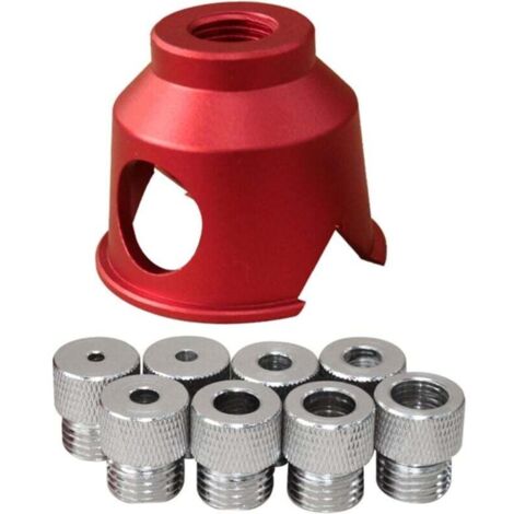 Guide de perçage vertical pour le travail du bois, outil de poinçonnage pour meubles à angle droit Localisateur de perçage en aluminium