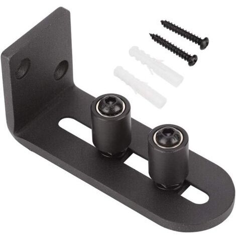 Guide de plancher coulissant réglable en acier au carbone, matériel de porte de grange, reste, guides de canal de rouleau, matériel de porte coulissante, accessoire