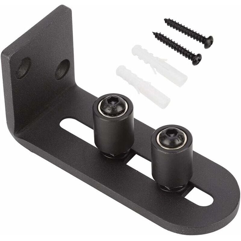 Guide de plancher coulissant réglable en acier au carbone, matériel de porte de grange, reste, guides de canal de rouleau, matériel de porte